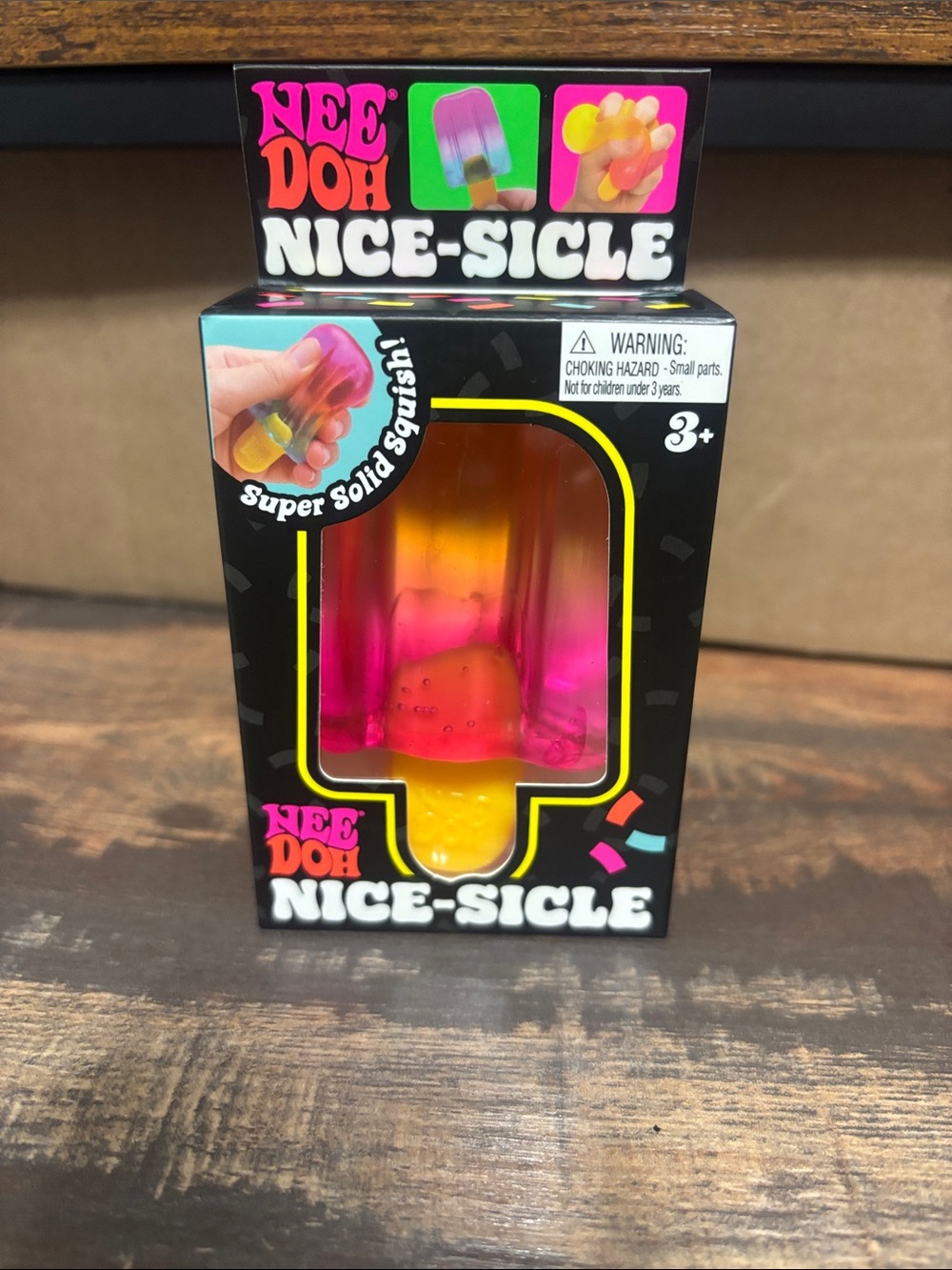 NeeDoh Nice-Sicle Popsicle Stress Toy - Pink/Orange/Yellow (multi)
